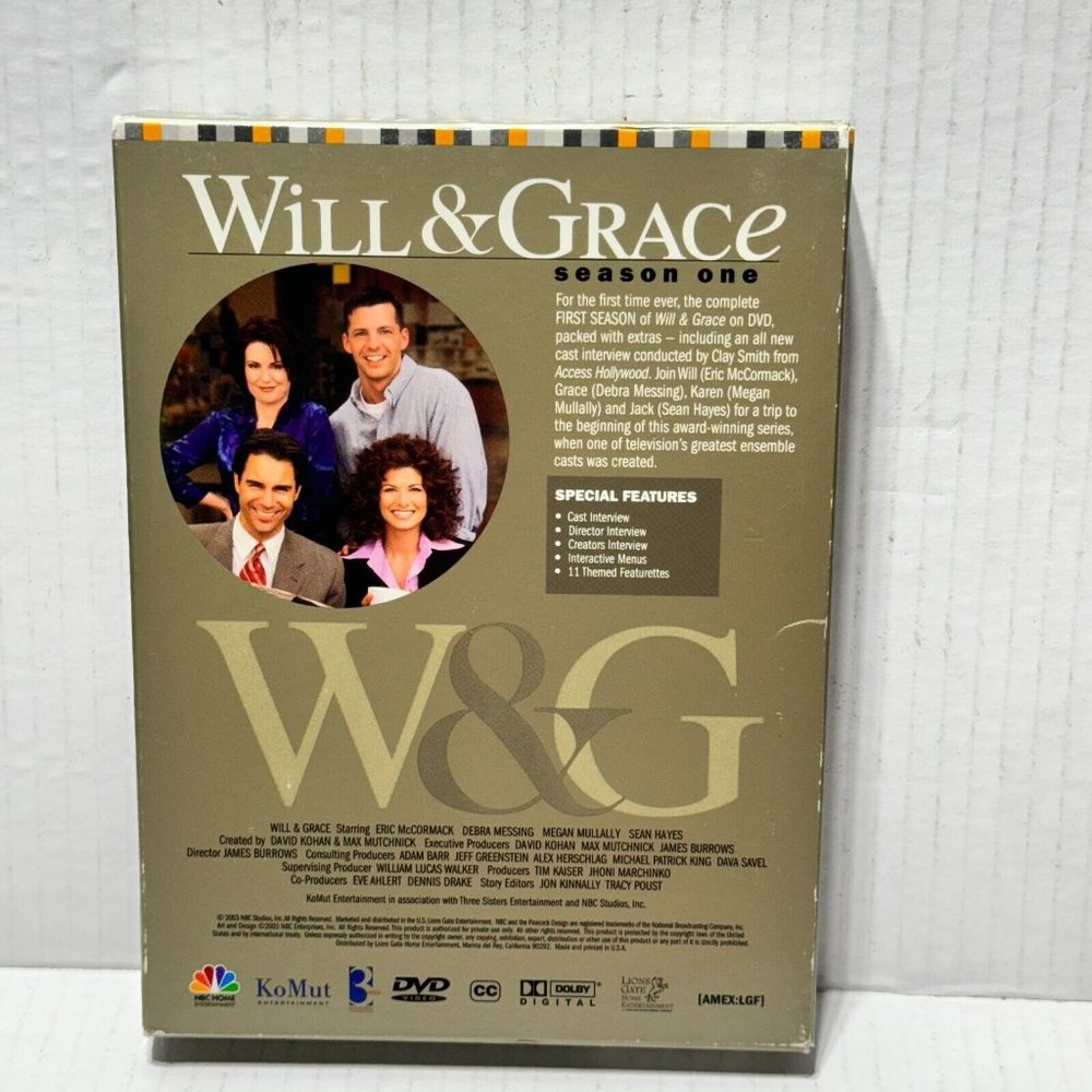 WILL & GRACE Complete Season 1 DVD Set - Classic TV Comedy Series ๐บ - Picture 7 of 7